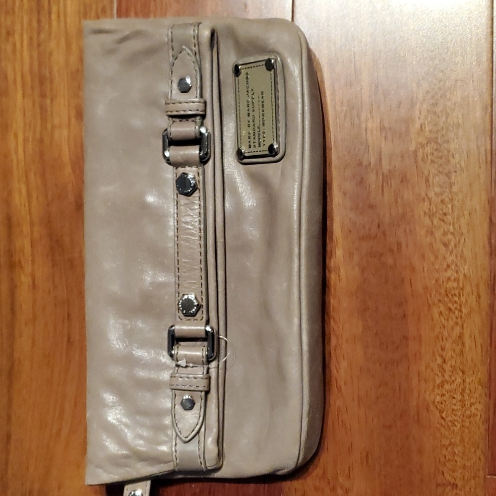 Marc by Marc Jacobs Taupe envelope clutch